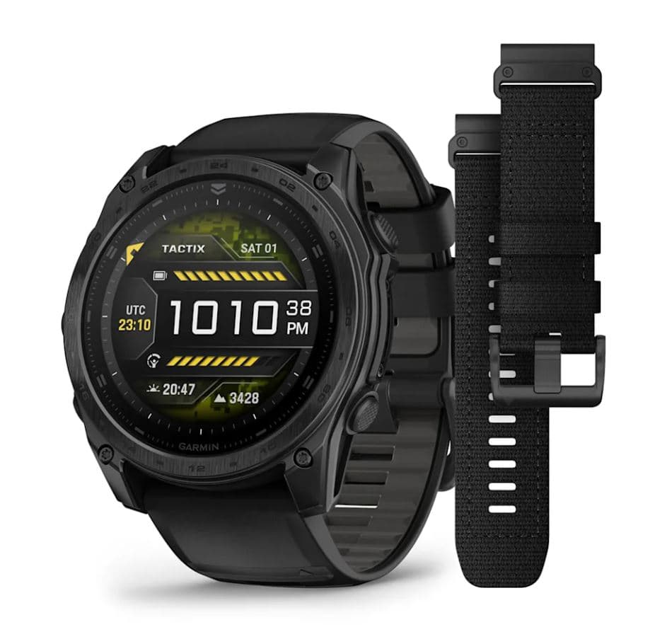 tactix® 8 – 51 mm, AMOLED Includes Applied Ballistics Ultralight™ solver and Tactical Black Nylon Bands