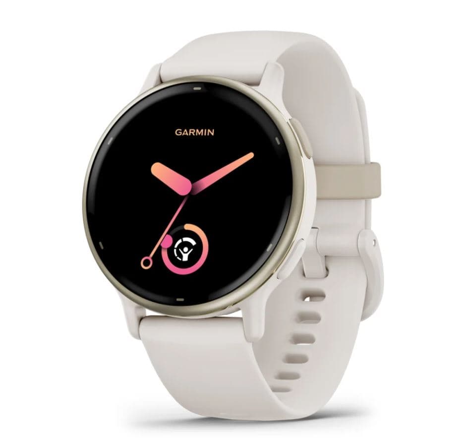 vívoactive® 5 Cream Gold Aluminum Bezel with Ivory Case and Silicone Band